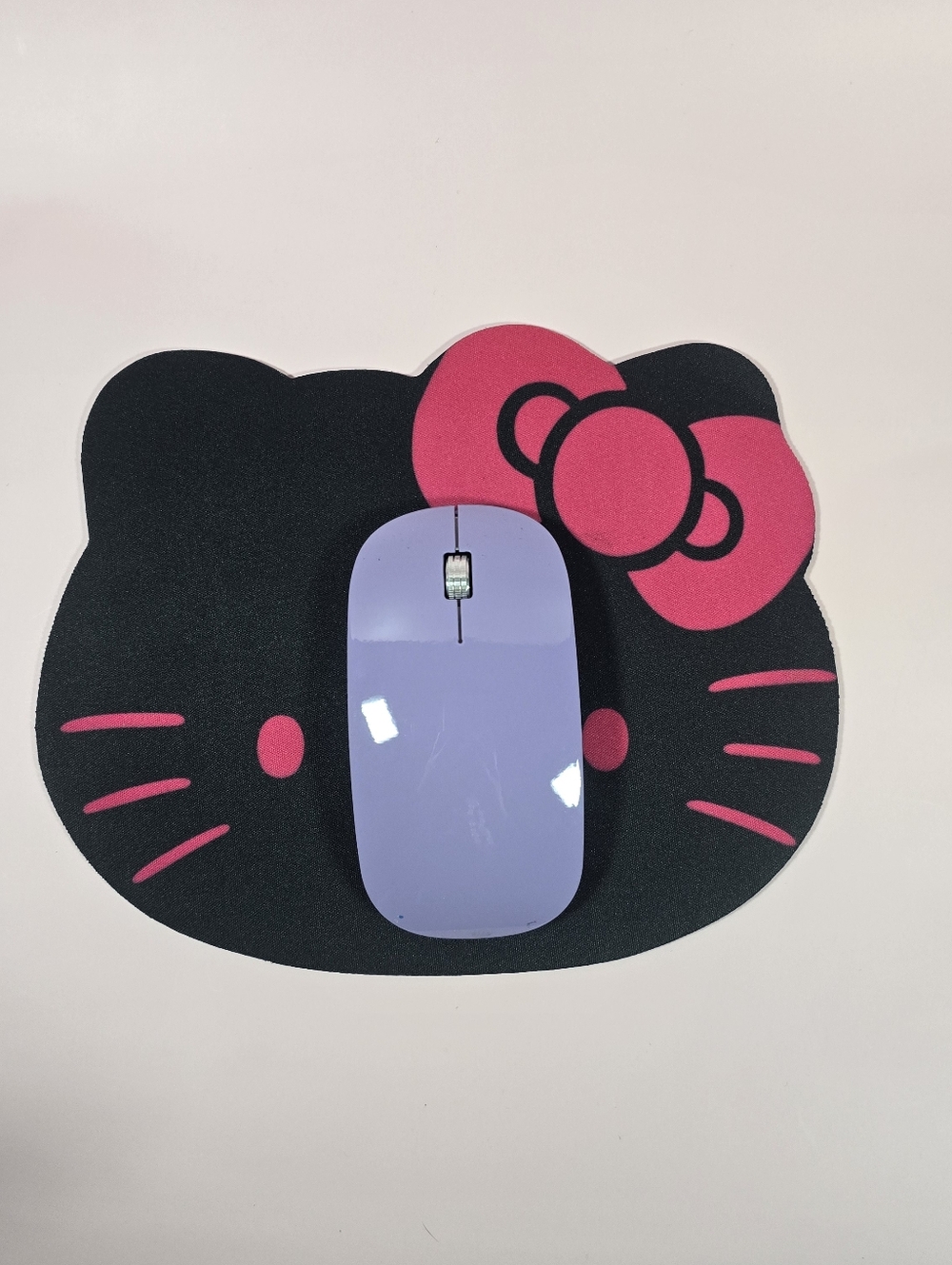 Hello Kitty Black and Hot Pink Kids Mouse Pad